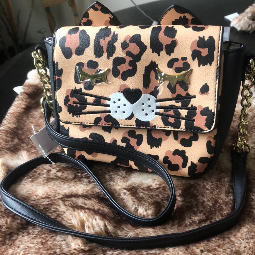 Luv Betsey Johnson mid size animal crossbody purse